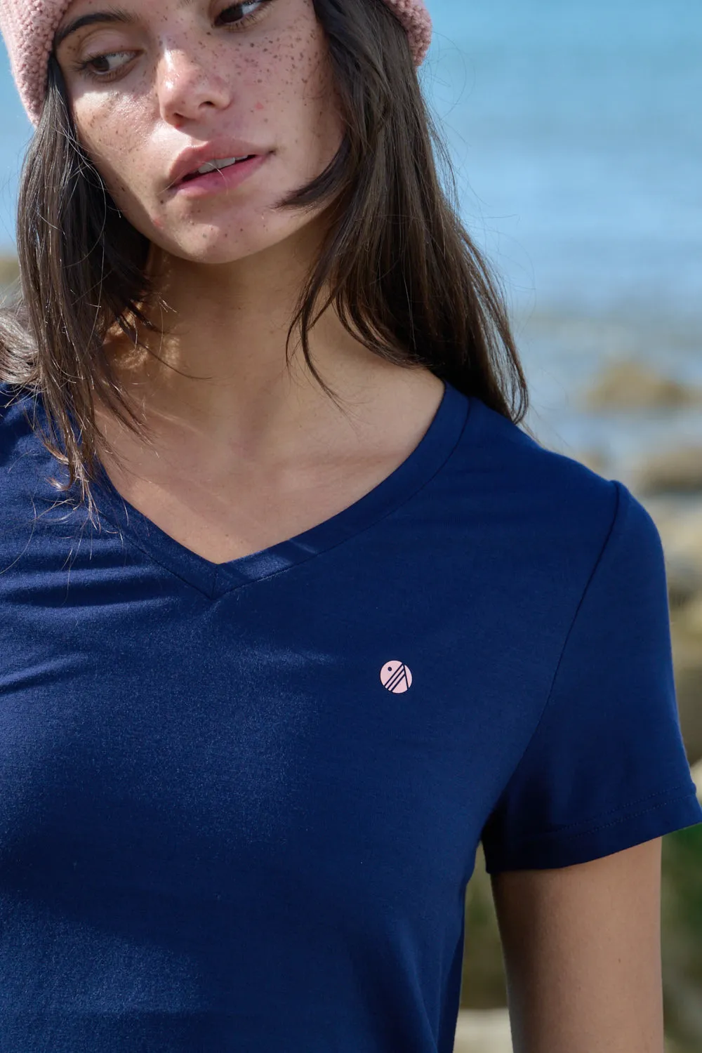 Relax Tee - Deep Navy Chill Vibes ReinforcedHems