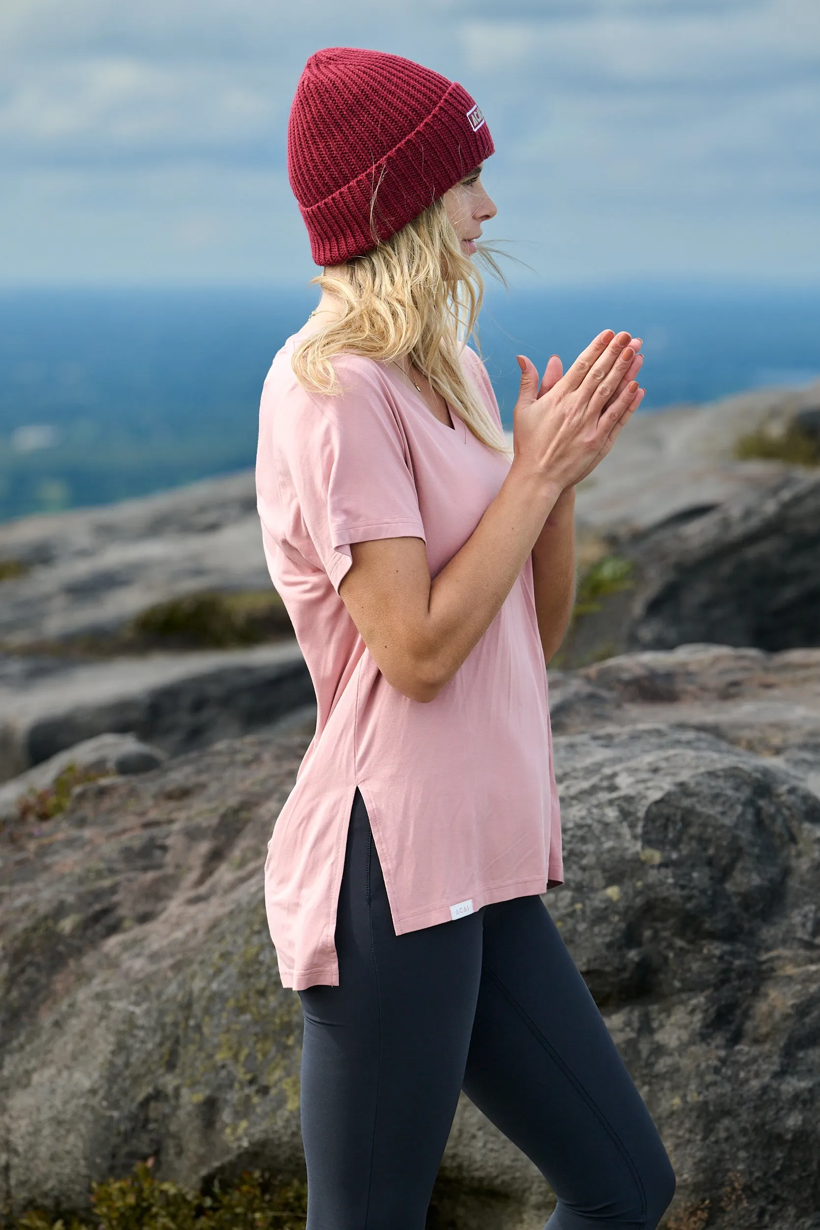 Relax Tee - Dusky Pink Relaxed Fit Design