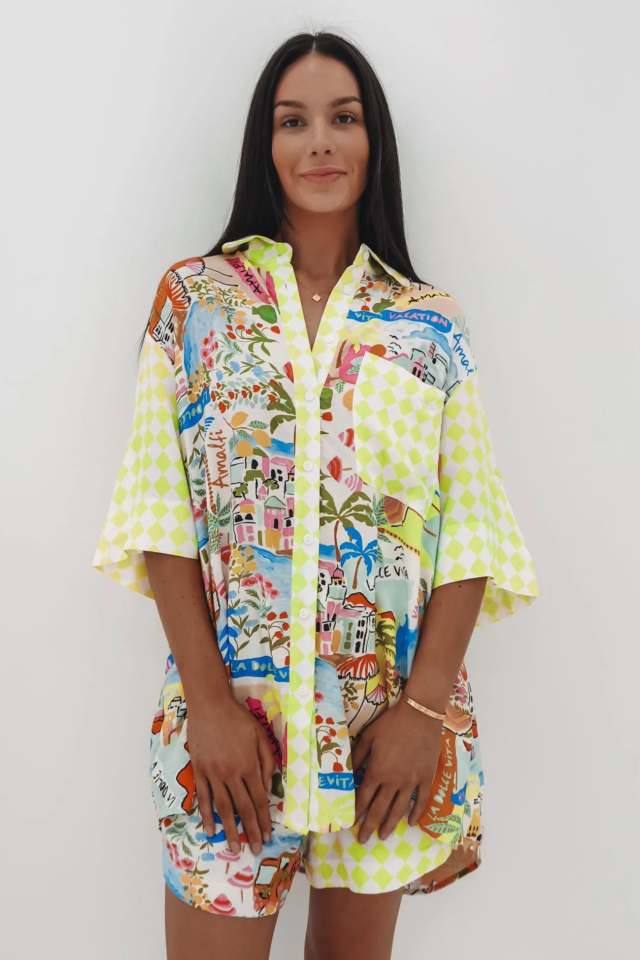 Harlan Set La Dolce Vita Neutral Look Ruffle Detail