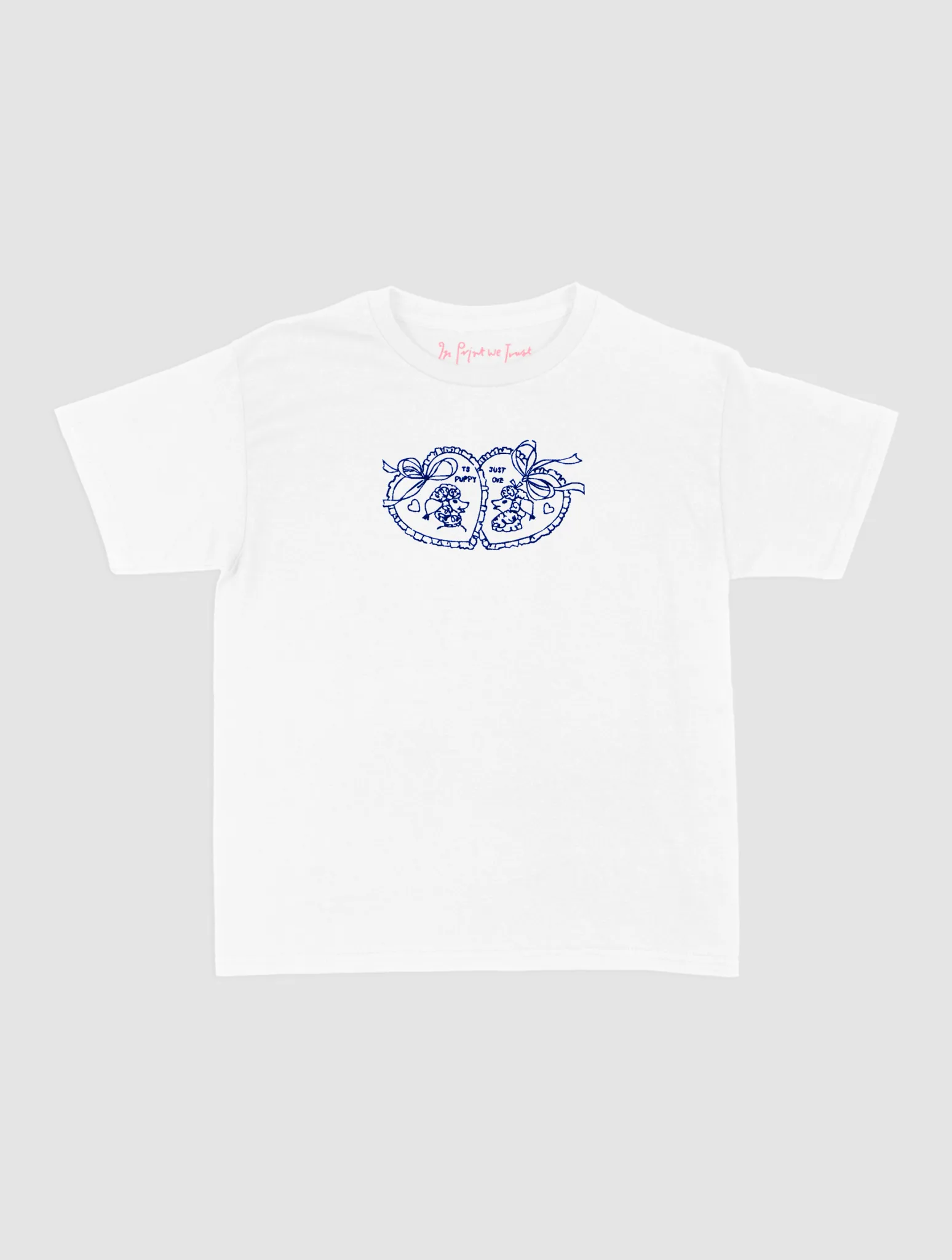 Comfortable Layers Outdoor Trend Look puppy love embroidered baby tee