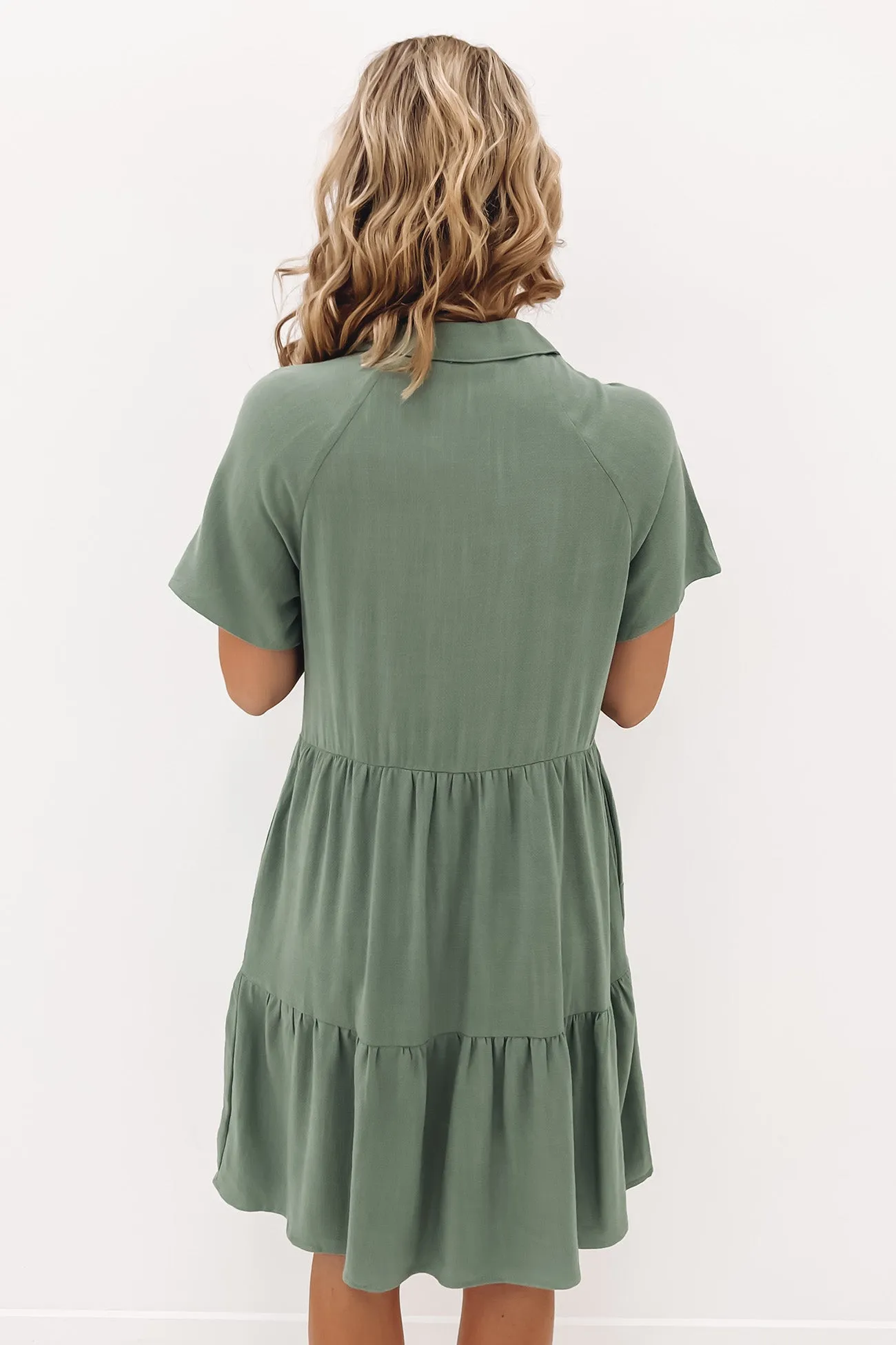 Body Safe Little Paradise Mini Dress Sage