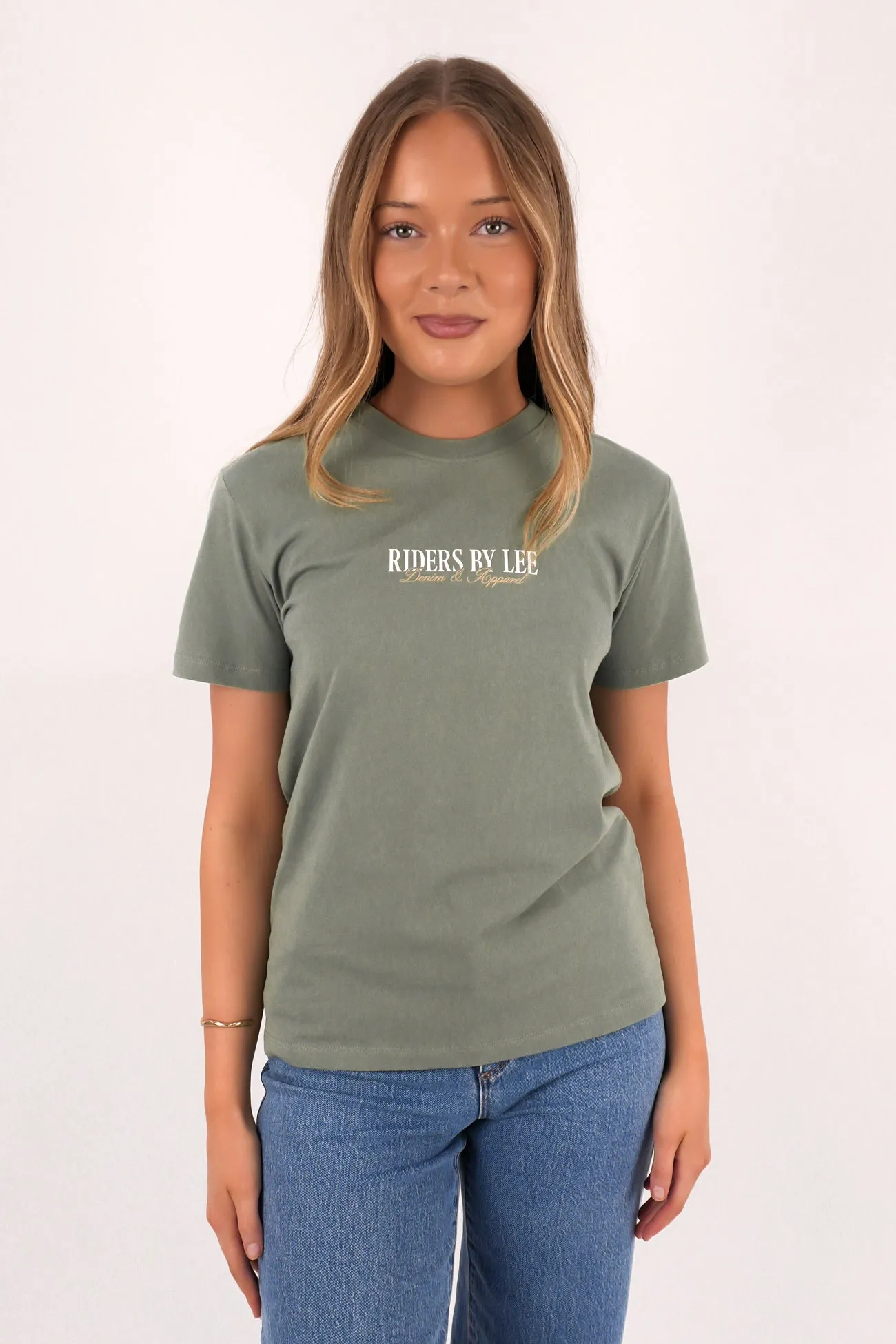 SeamlessConstruction Relaxed Tee Moss Green