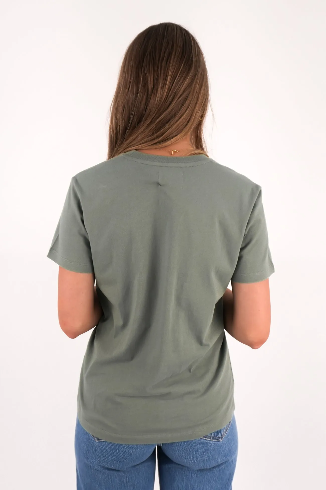 Soft Fabric Relaxed Tee Moss Green