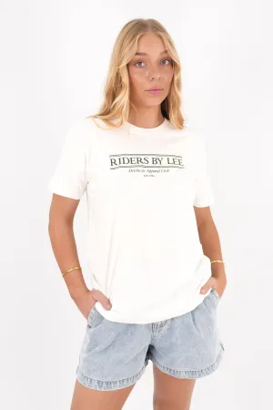 Lightweight Look Sustainable Material Blend Relaxed Tee Optic White