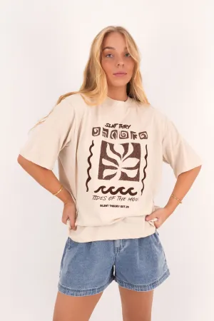 Tidal Tee Chalk DurableStitching