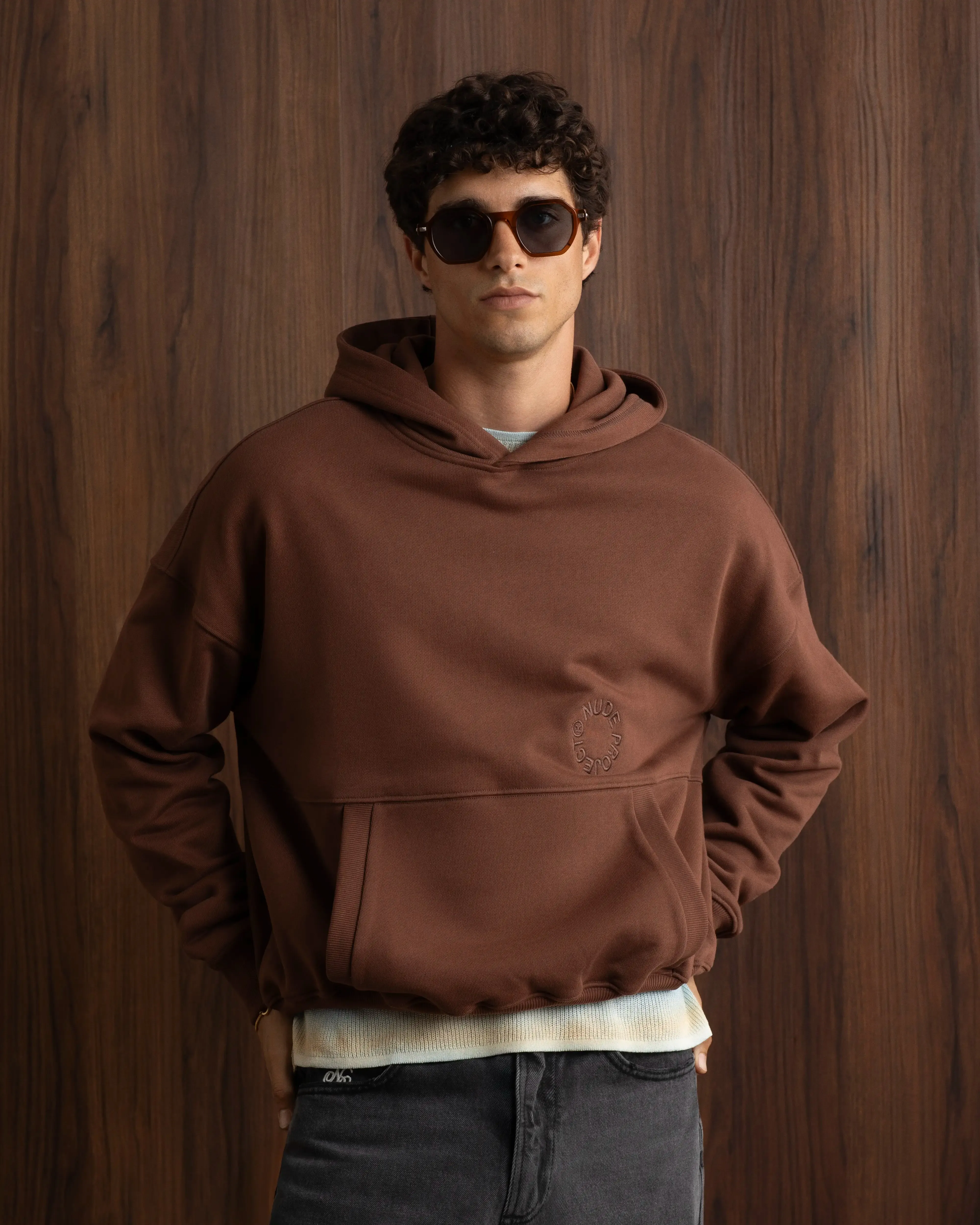 Kory Boxy Hoodie Brown Brunch Style