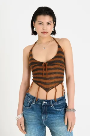 Model Edge Relic Halter Neck Top