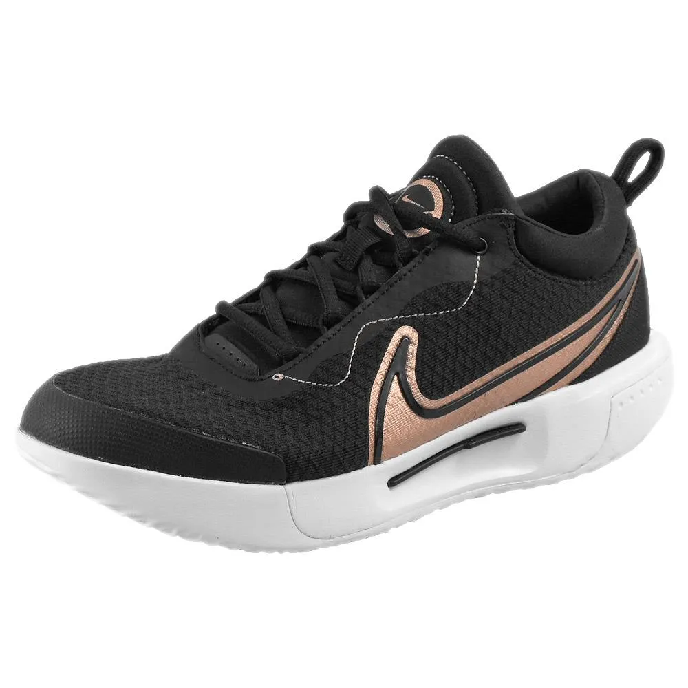 Nike Women's Court Zoom Pro - Black/Metallic Red Odor control Impact Absorb