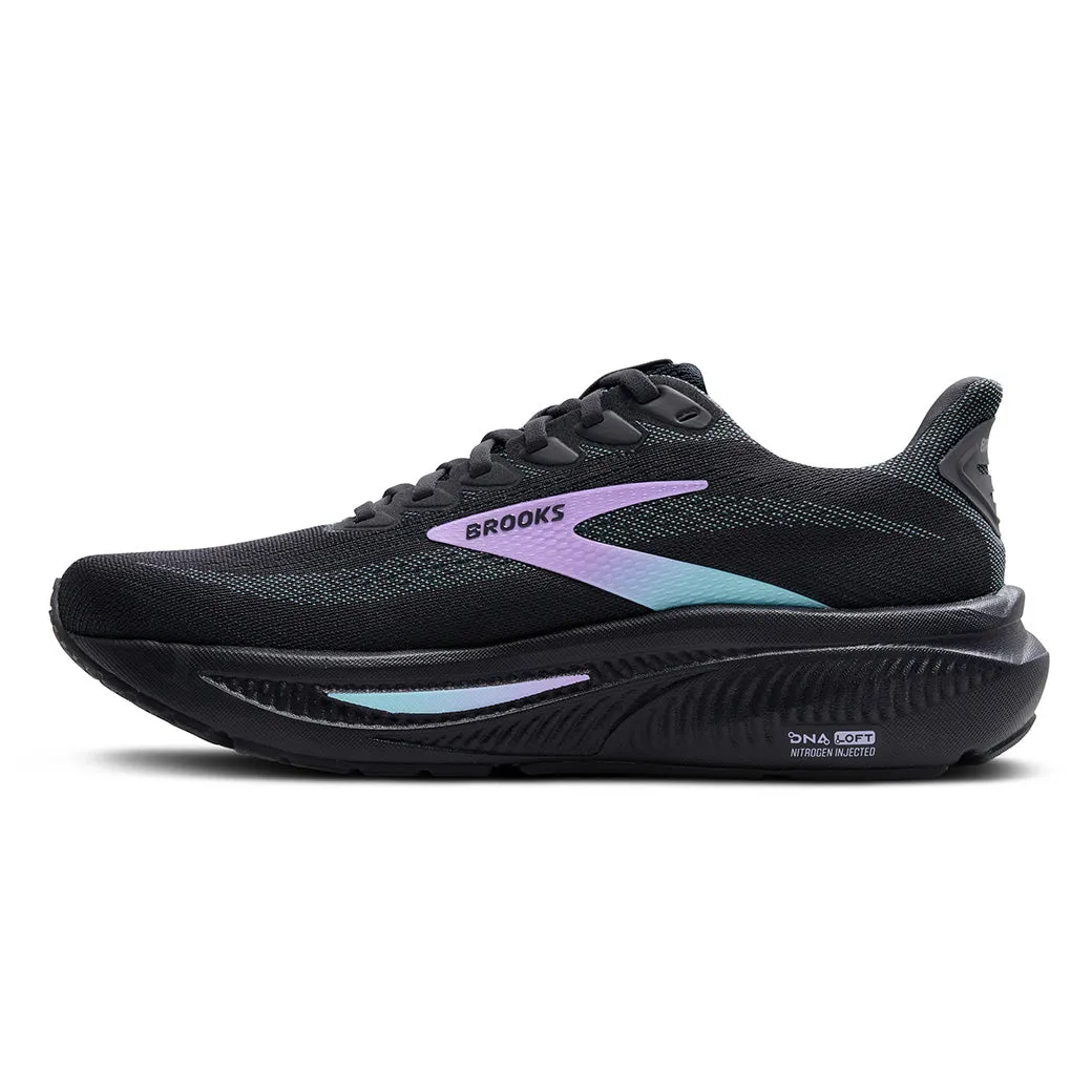 Womens Brooks Running Ghost 17 in Grey/Clearwater/Purple Lightweight EVA Foam Impact Resistant Toe Cap