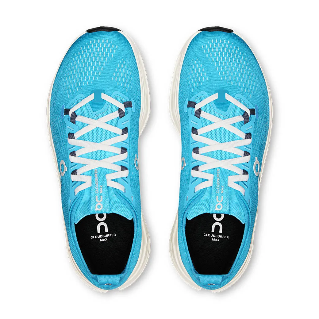 Womens On Running Cloudsurfer Max in Horizon/Ivory Anti Torsion System Anatomical Arch Support