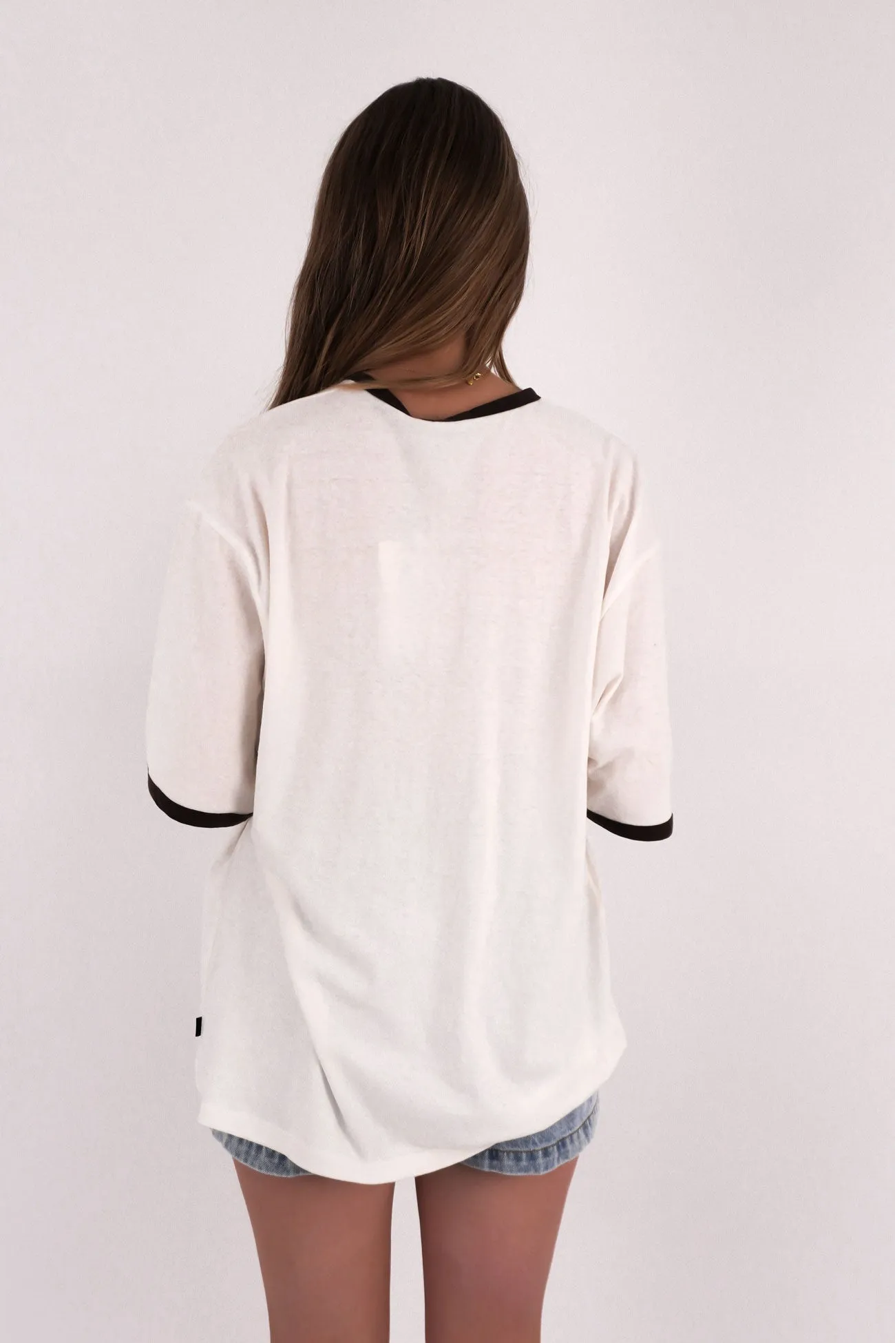 Pony Island Oversized Tee Vintage White Bold Statement Comfortable apparel