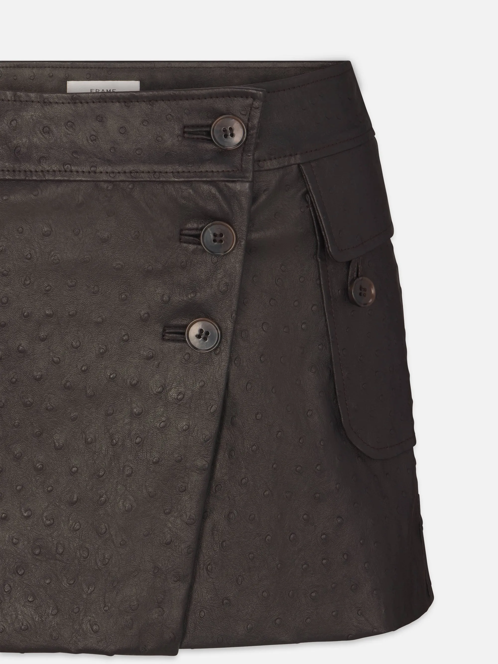 Wild Mood Seamless construction The Leather Cargo Mini -- Coffee