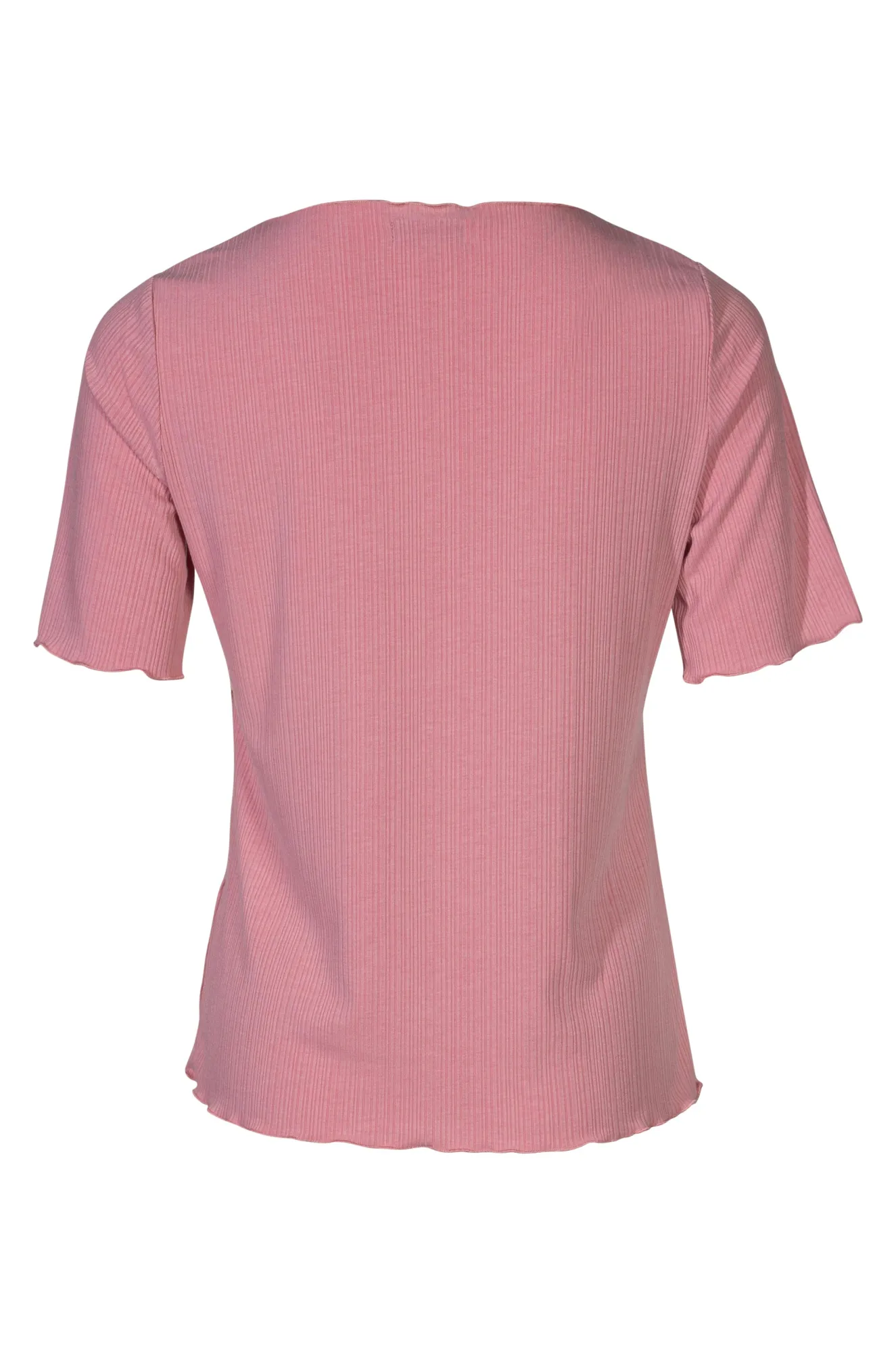 Cozy clothing ReinforcedStitching Rib textured Top | ROSE | 4912A1