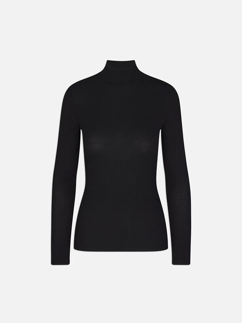 Timeless Comfort Anti Odor Technology Rib Turtleneck -- Black