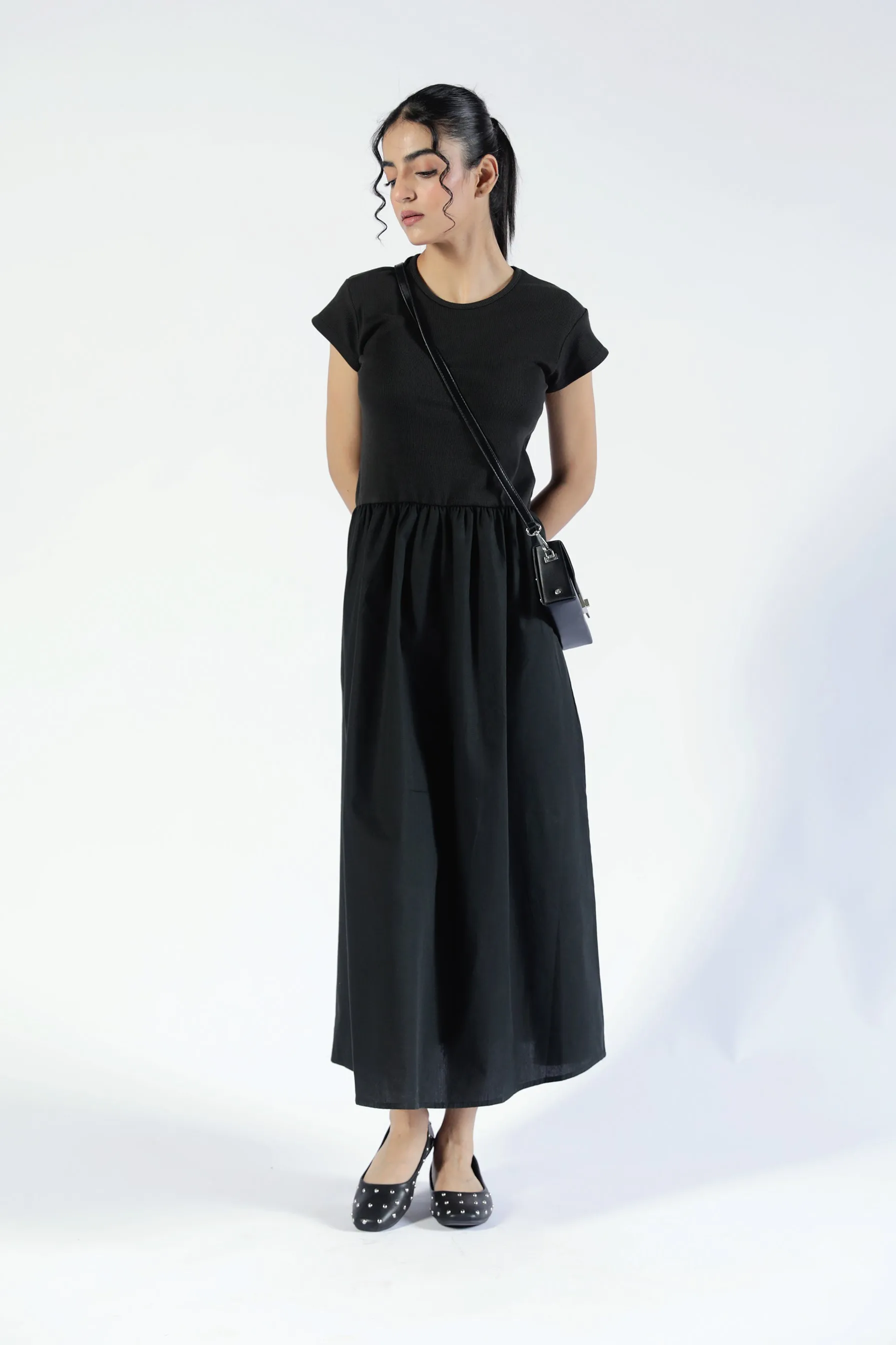 Red Carpet Pink Glow RIBBED TOP DRESS