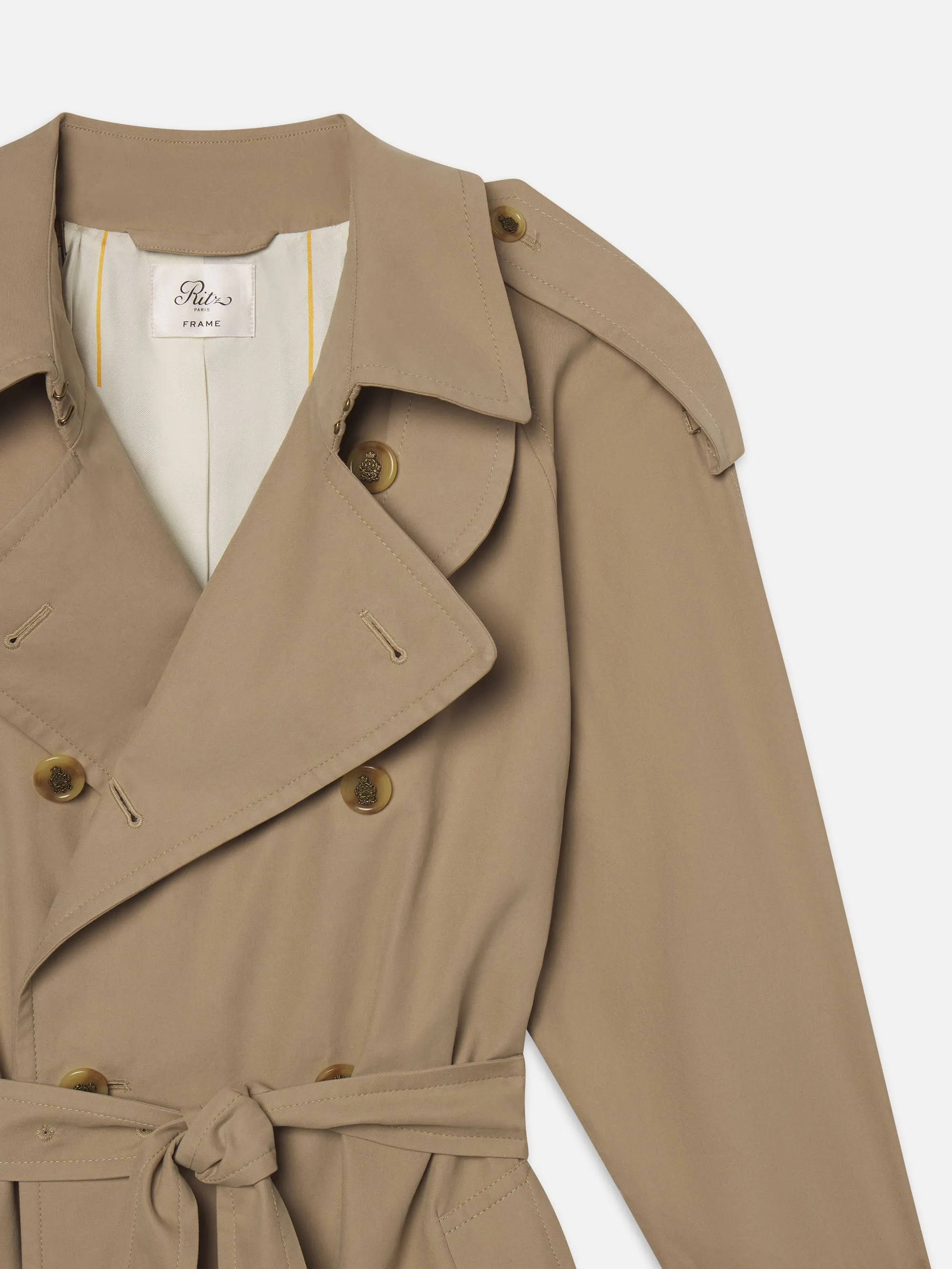 Stretch Weave Fabric Ritz Classic Trench -- Warm Taupe