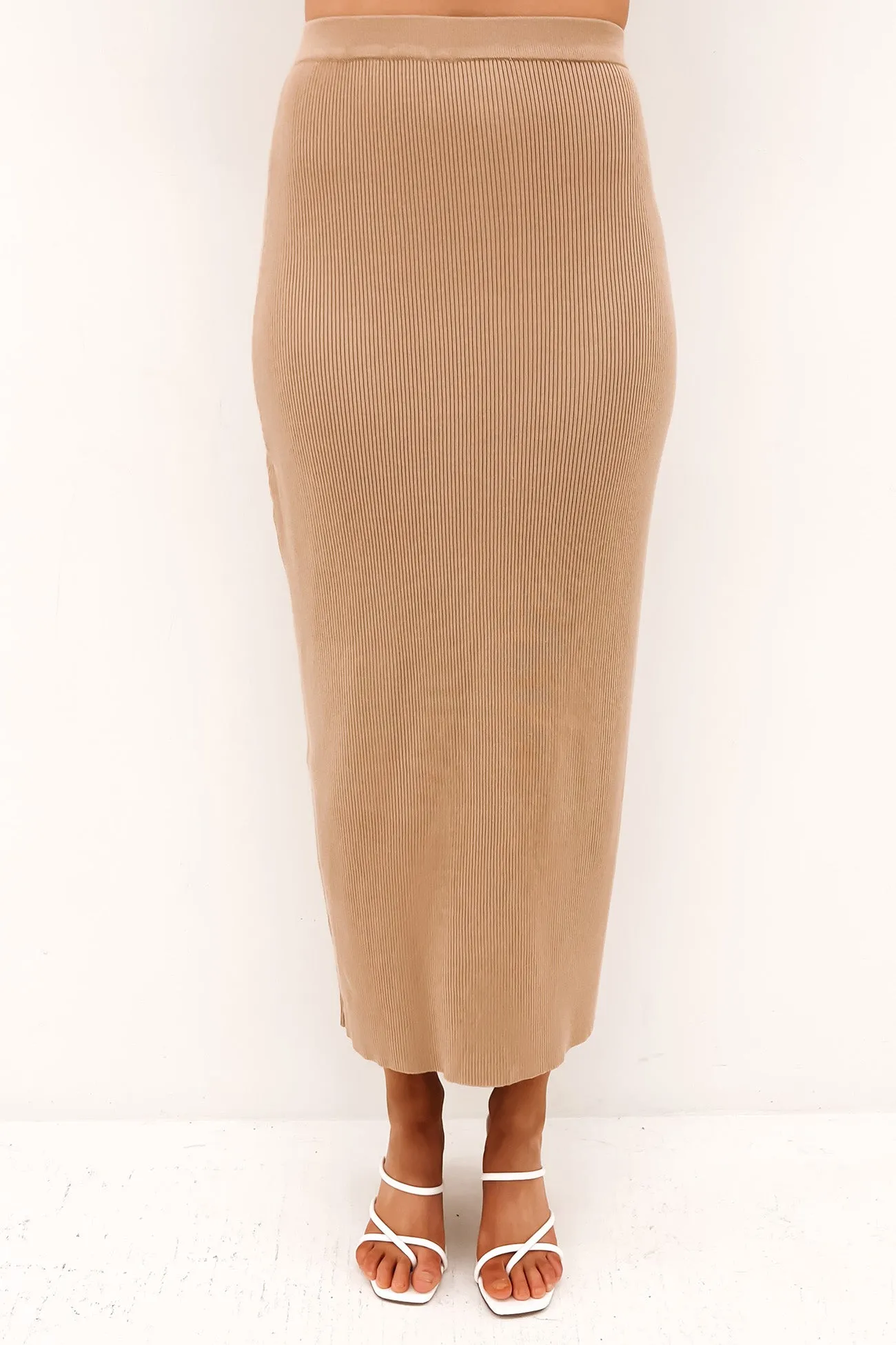 Freya Skirt Oatmeal Tonal Look Light Mood