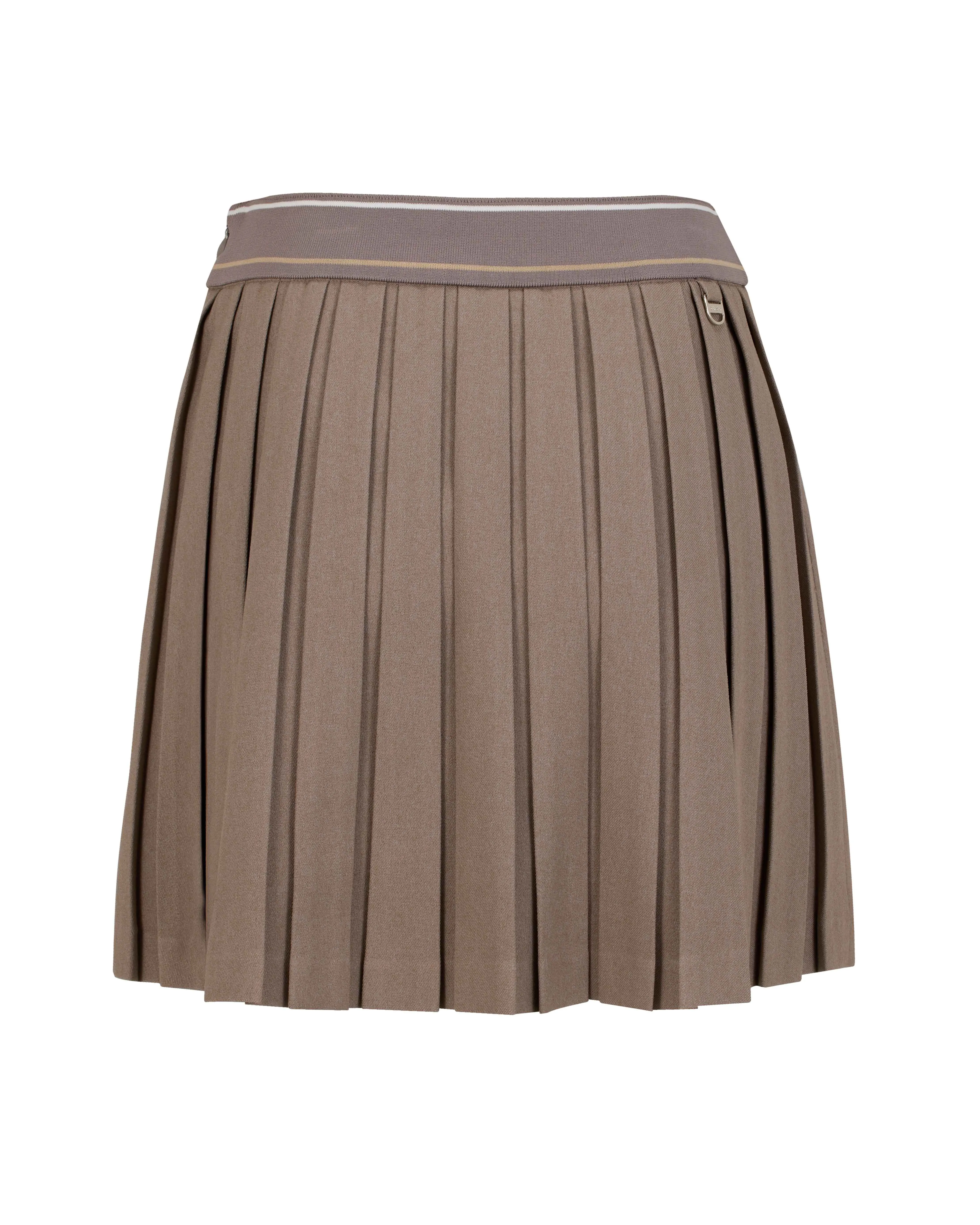 Logo band pleated skirt - Cocoa Fair trade Tiered Layers