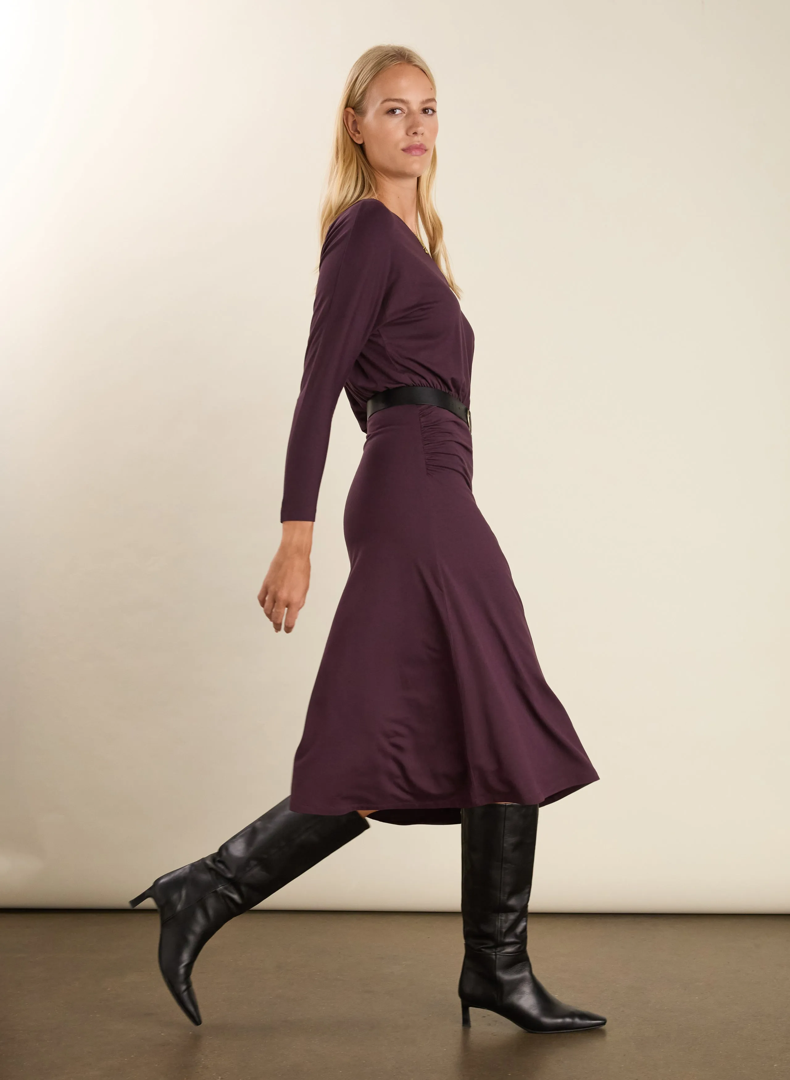Sarah Jersey?Midi Dress Calm Grace