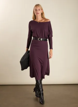 Sarah Jersey?Midi Dress Gift-Worthy Shade Glow