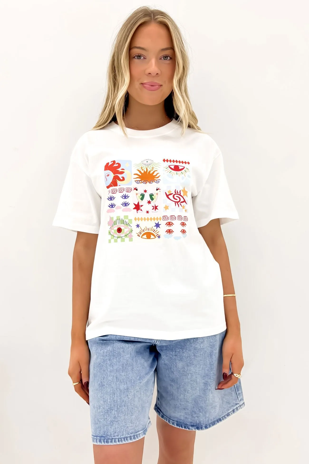 Bexley Tee White Fresh Outfit Style Beaded details