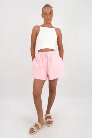 Gabbi Short Pink Stripe Breezy Layer