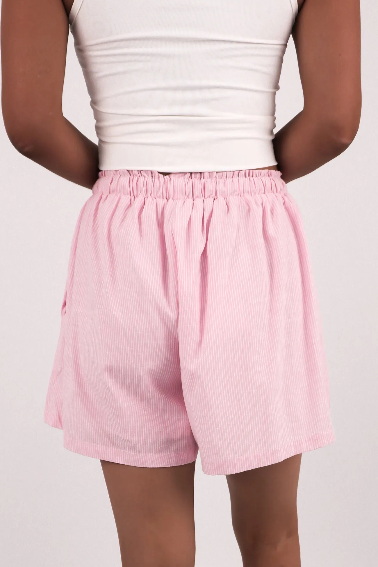 Outdoor Performance Quick Absorption Gabbi Short Pink Stripe