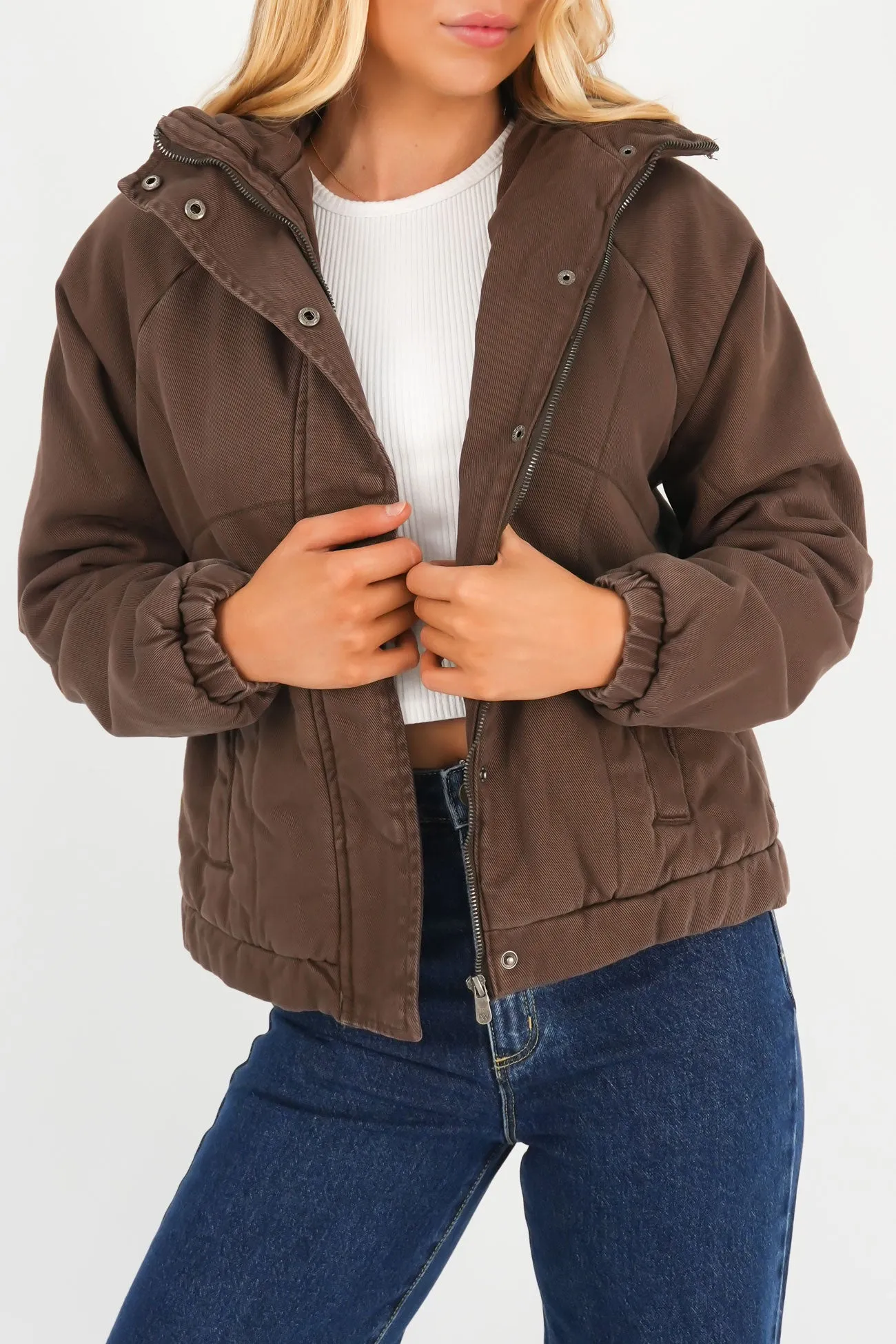 Functional Fit Convertible styles Rosalee Jacket Chocolate