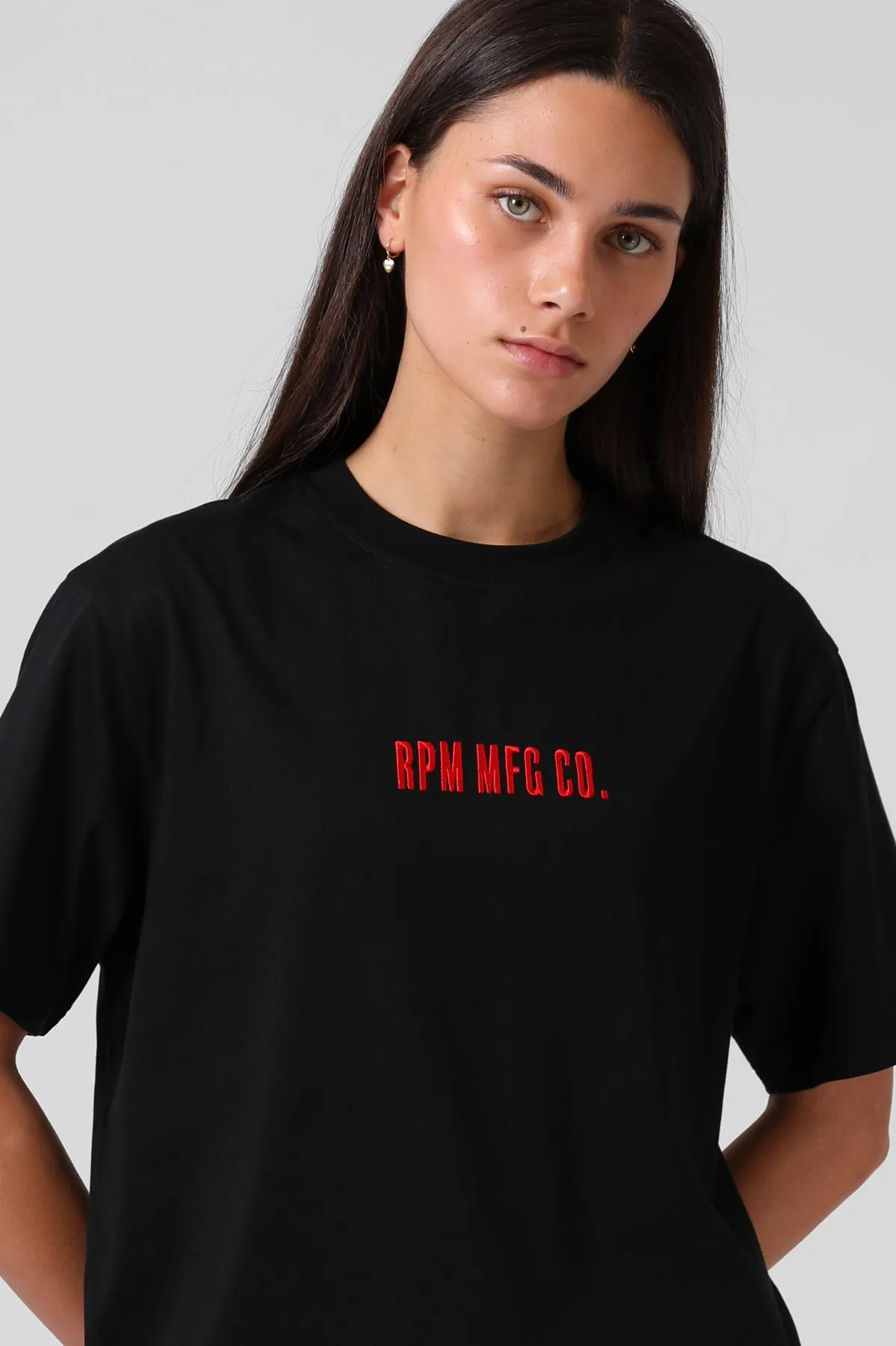RPM EMB Tee Black Running Gear quick dry