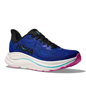 Sunny Weather Running Womens Hoka Clifton 10 in Night Sky/ Ultramarine