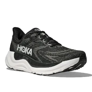 Womens Hoka Arahi 8 Wide in Black/White volleyball - compatible running shoes