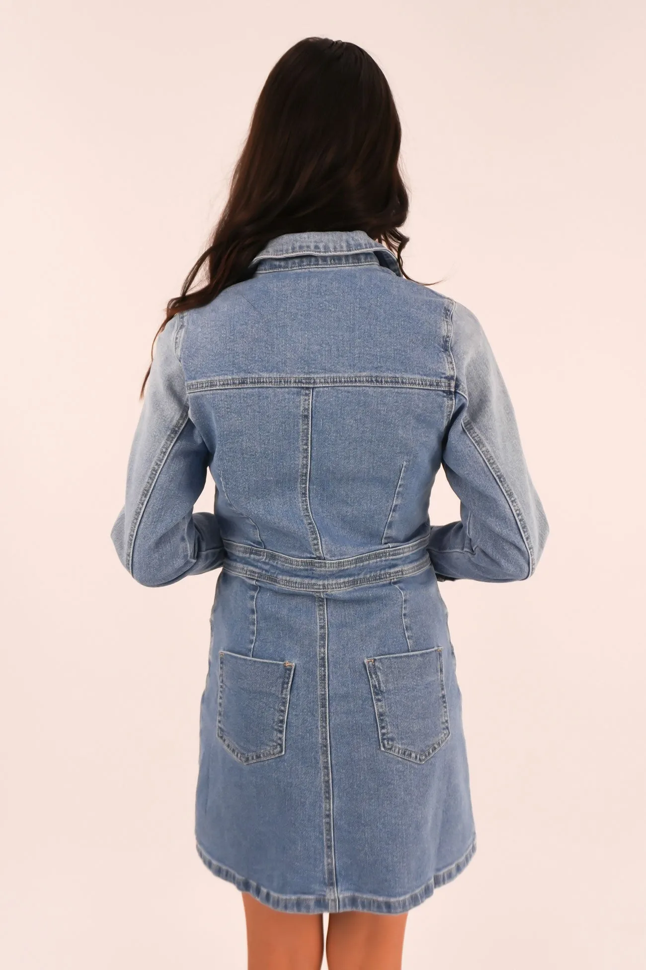 Contemporary Vibe Rylie Dress Mixed Denim