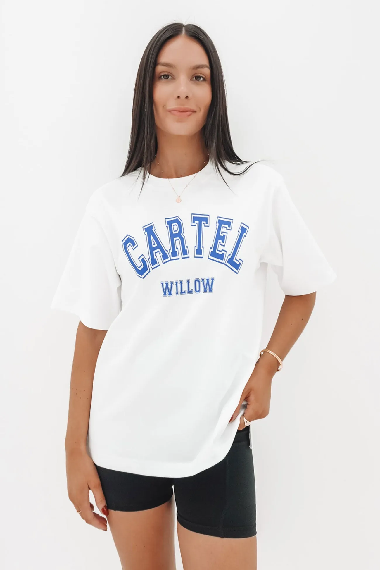 Comfy Essentials Effortless Comfort Design Sadie Tee White Azure