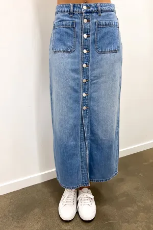 Sailor Skirt Mid Vintage Blue Daily Mood