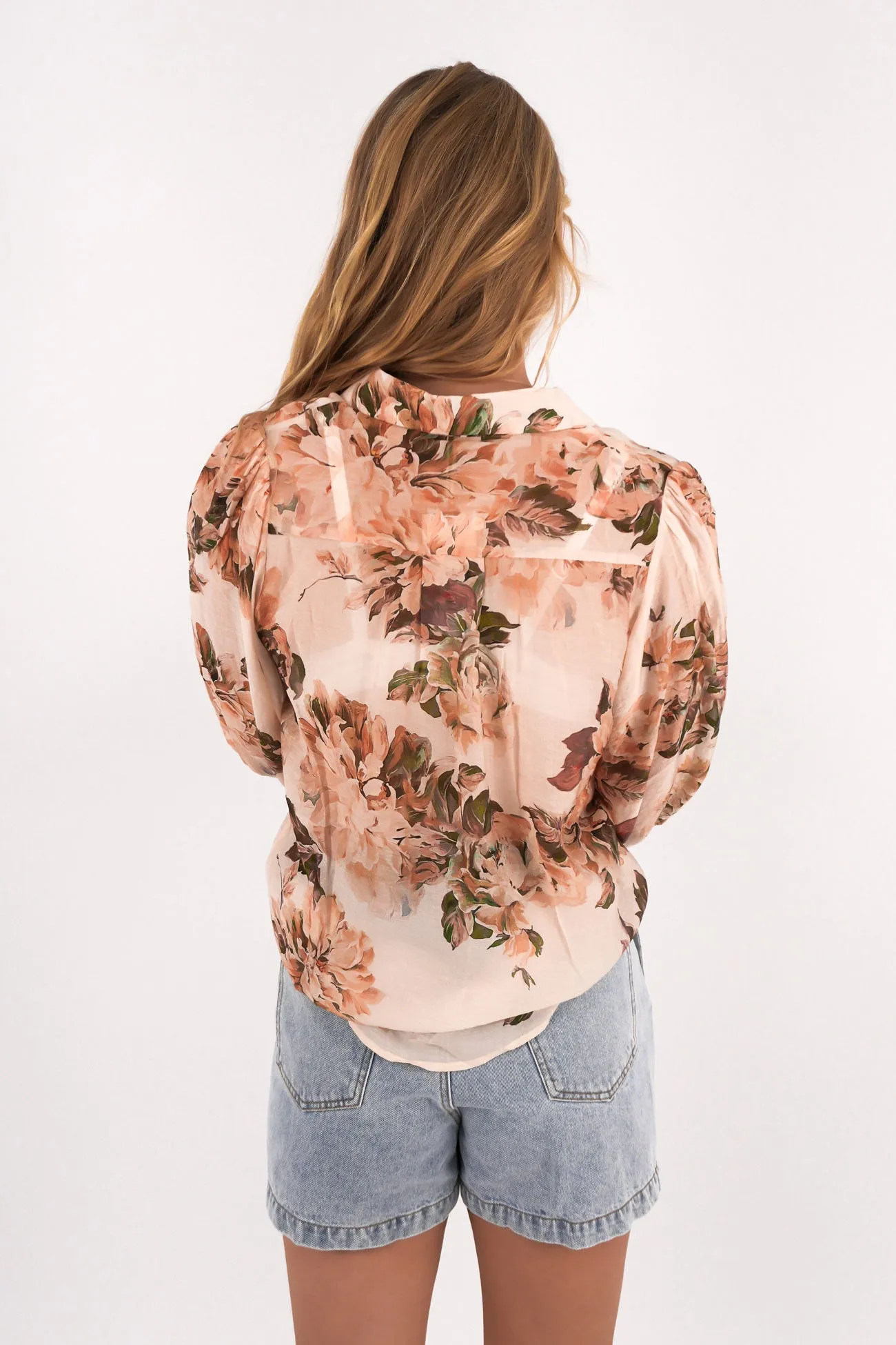 Brushed Interior Lining Salma Shirt Floral