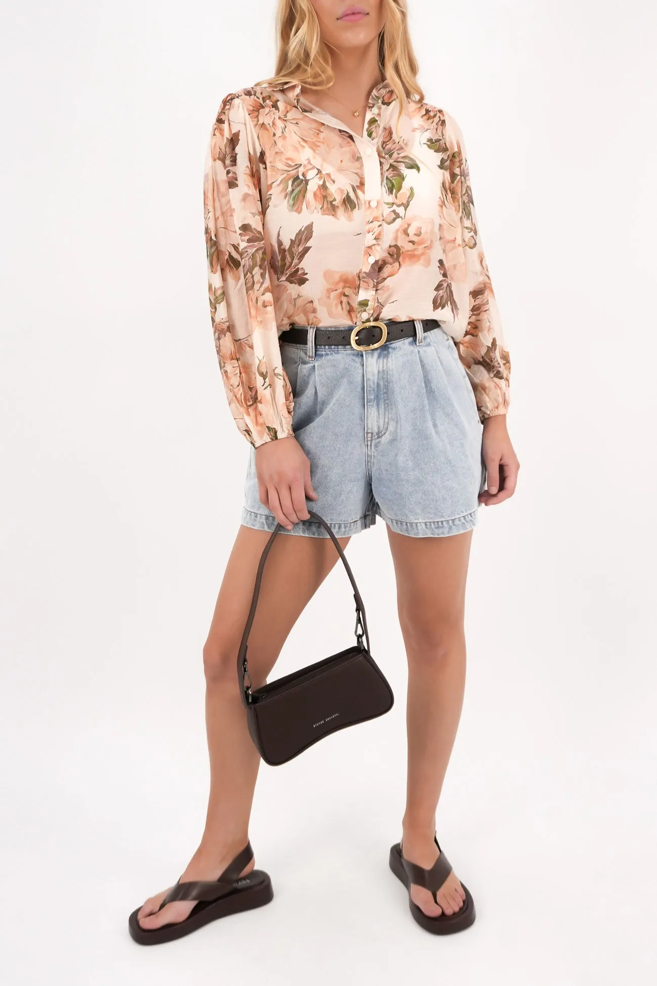 Salma Shirt Floral Long sleeved warmth