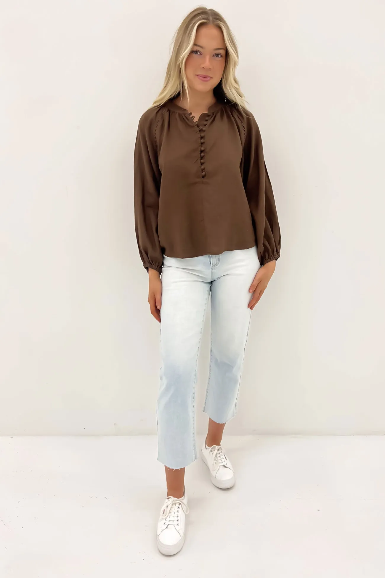 Essential Shirt Sardinia Blouse Cafe Noir