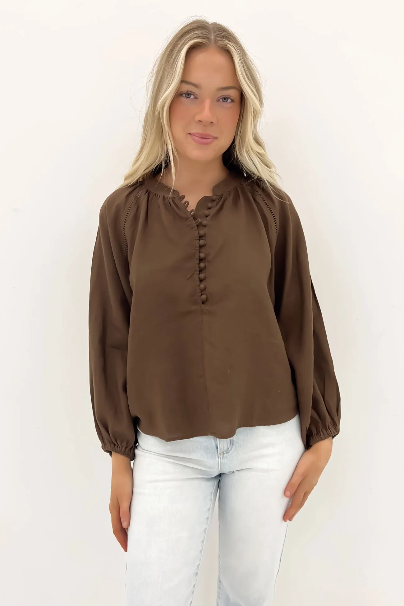 Convertible Style Sardinia Blouse Cafe Noir