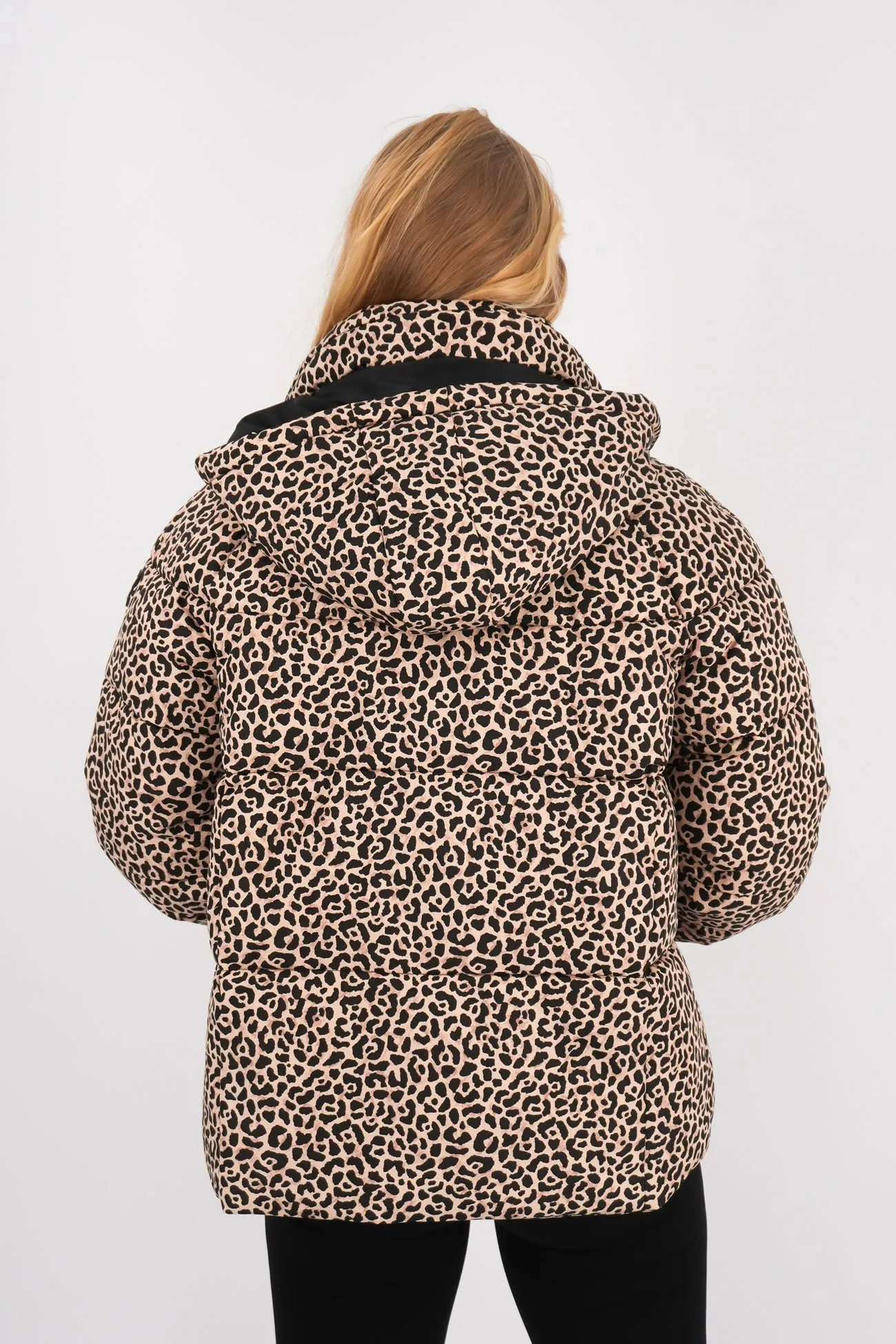 Tapered Hem Savannah Puffer Print