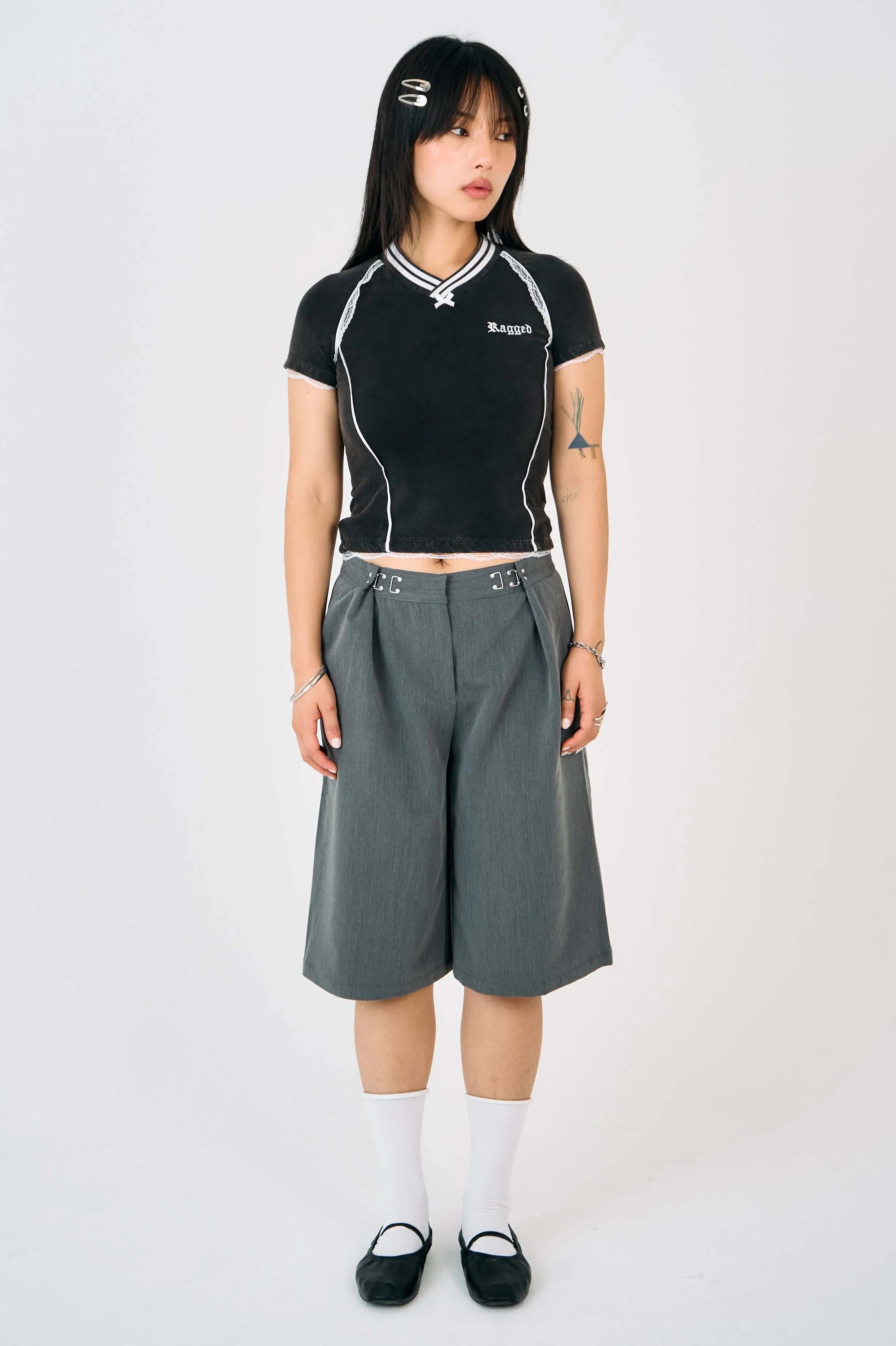 Sun shield Score Varsity Polo Baby Tee