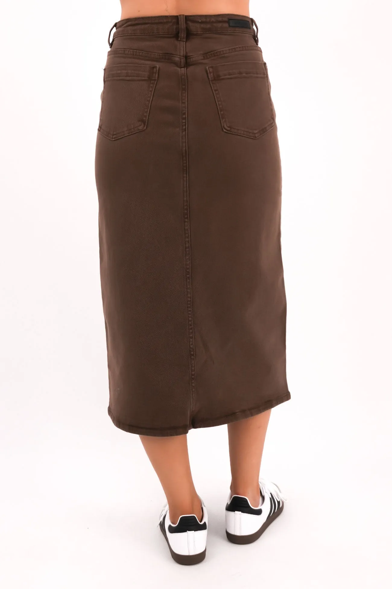 Scout Midi Skirt Chocolate All Day Look Versatile Fit