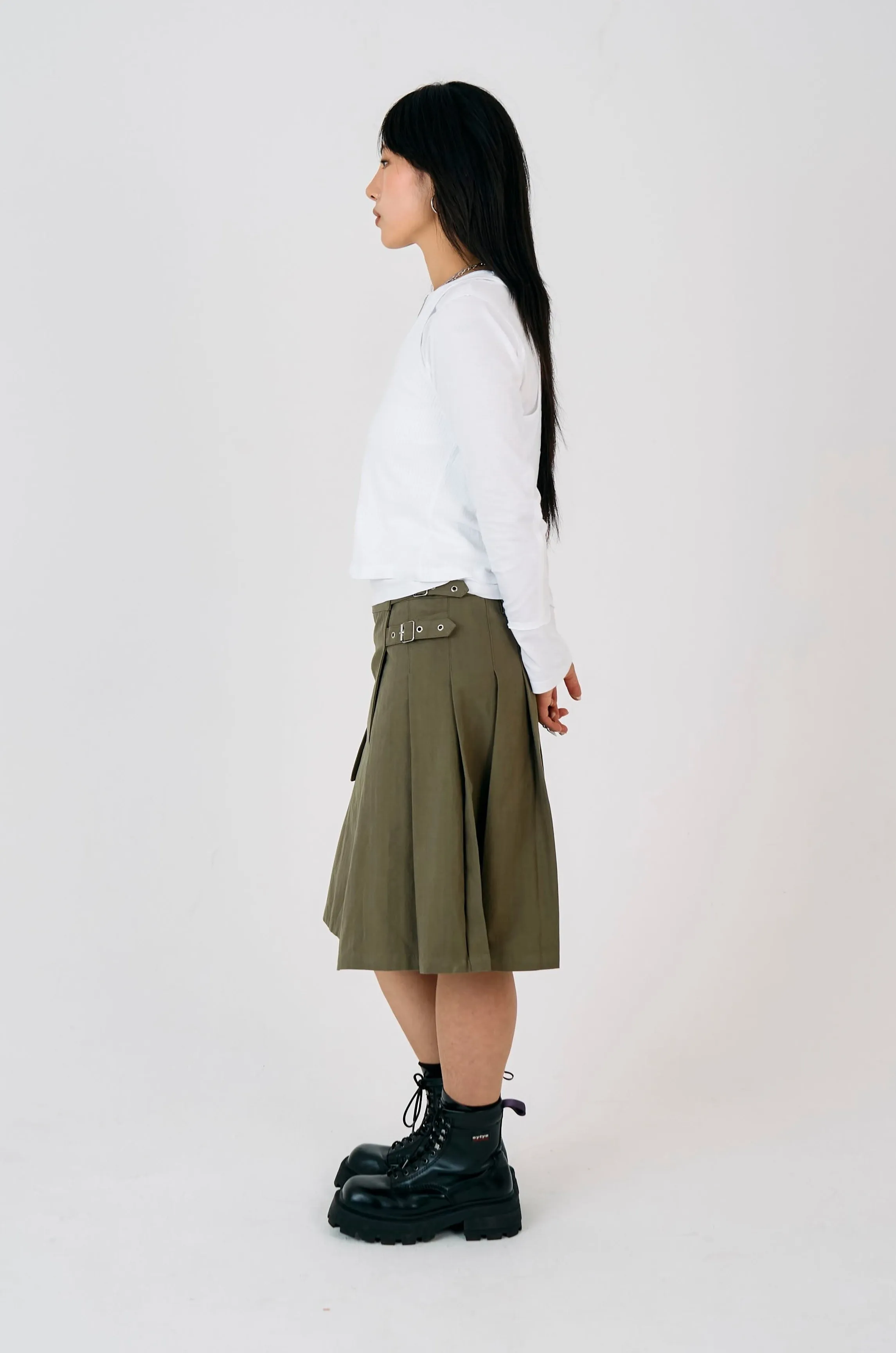 Scout Utility Midi Skirt Stretchable Waist