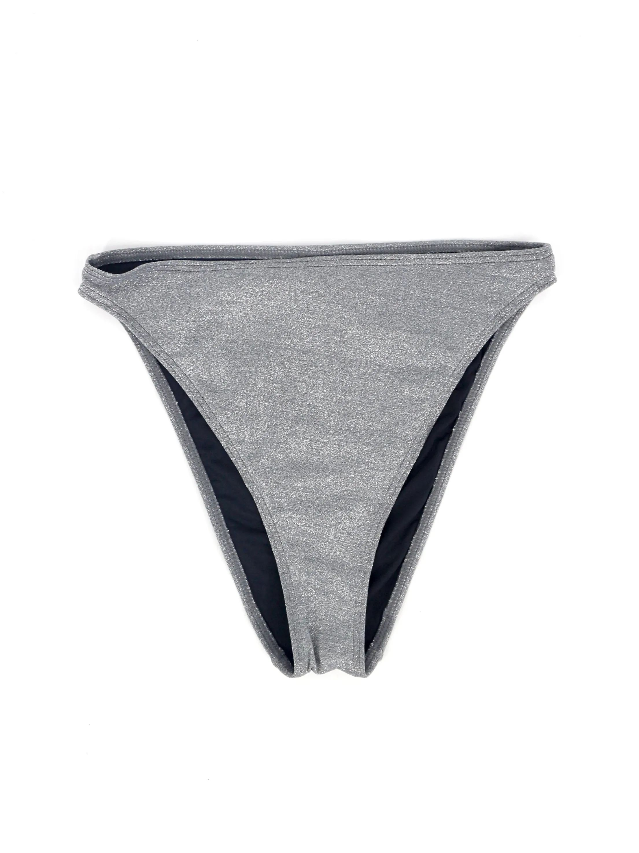 Women's Glitter Bkini Bottom,Crey Smooth Line