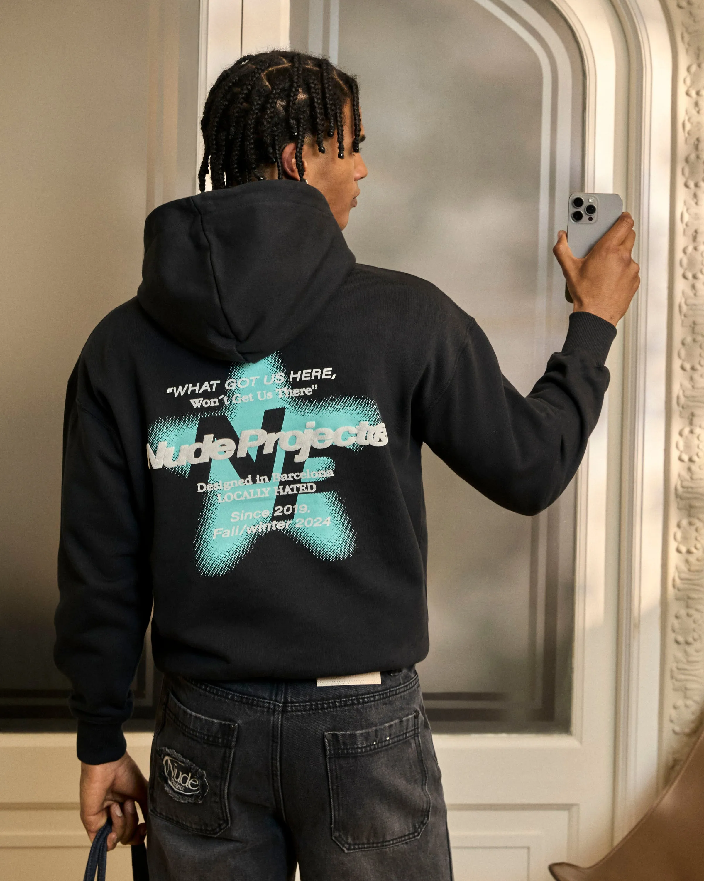 Seoul Hoodie Ash product solo confidence Animal Print