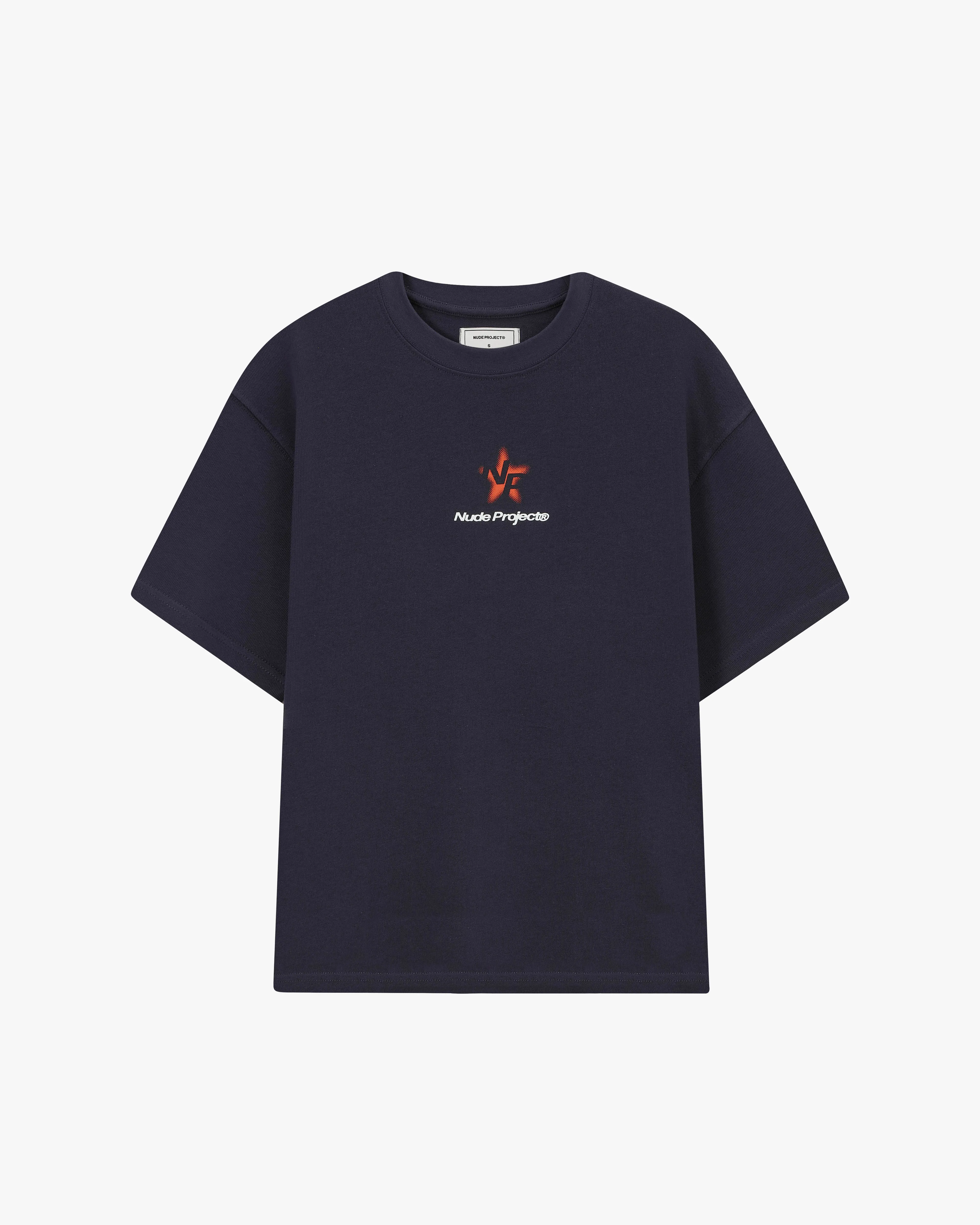 Bride Side SplitHemDesign Seoul Tee Navy