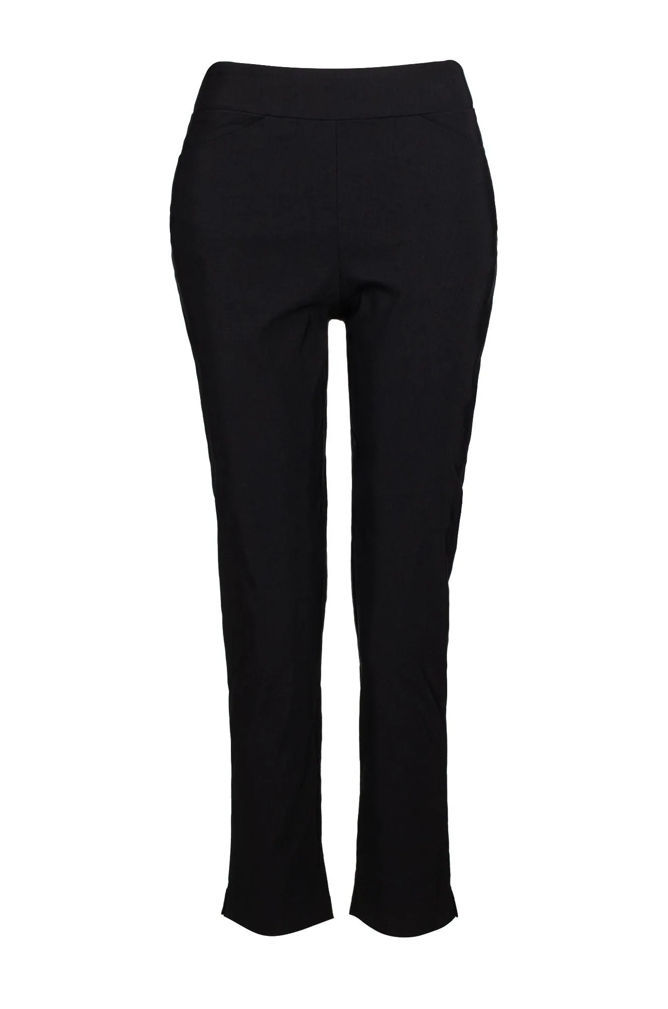 Platinum Bengaline Capri Pants | Black | 6305C1 No Ride-Up