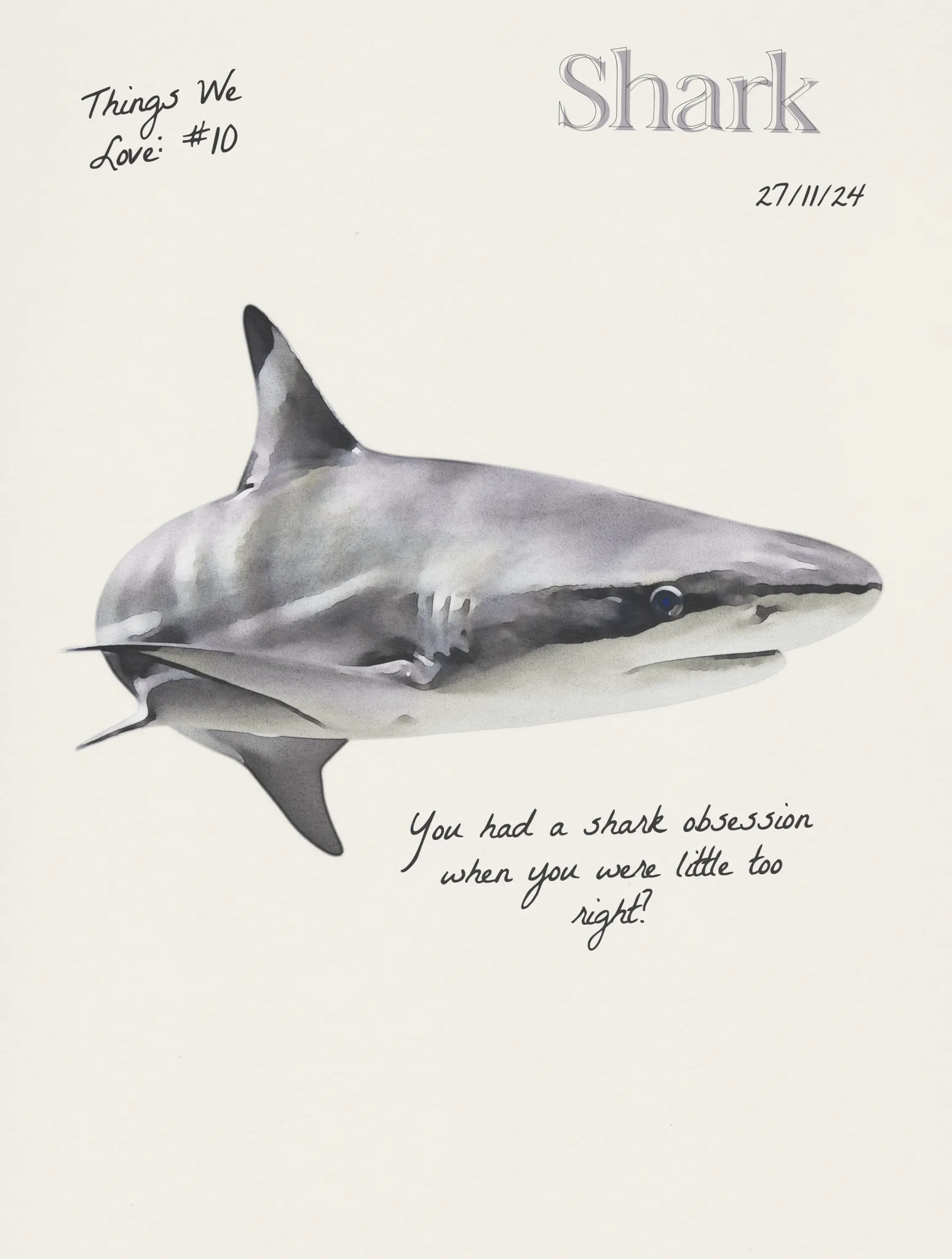 shark baby tee Micro Perforation Soft touch finish