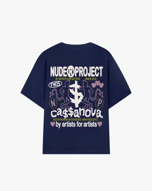 Seamless construction Cassanova Tee Navy
