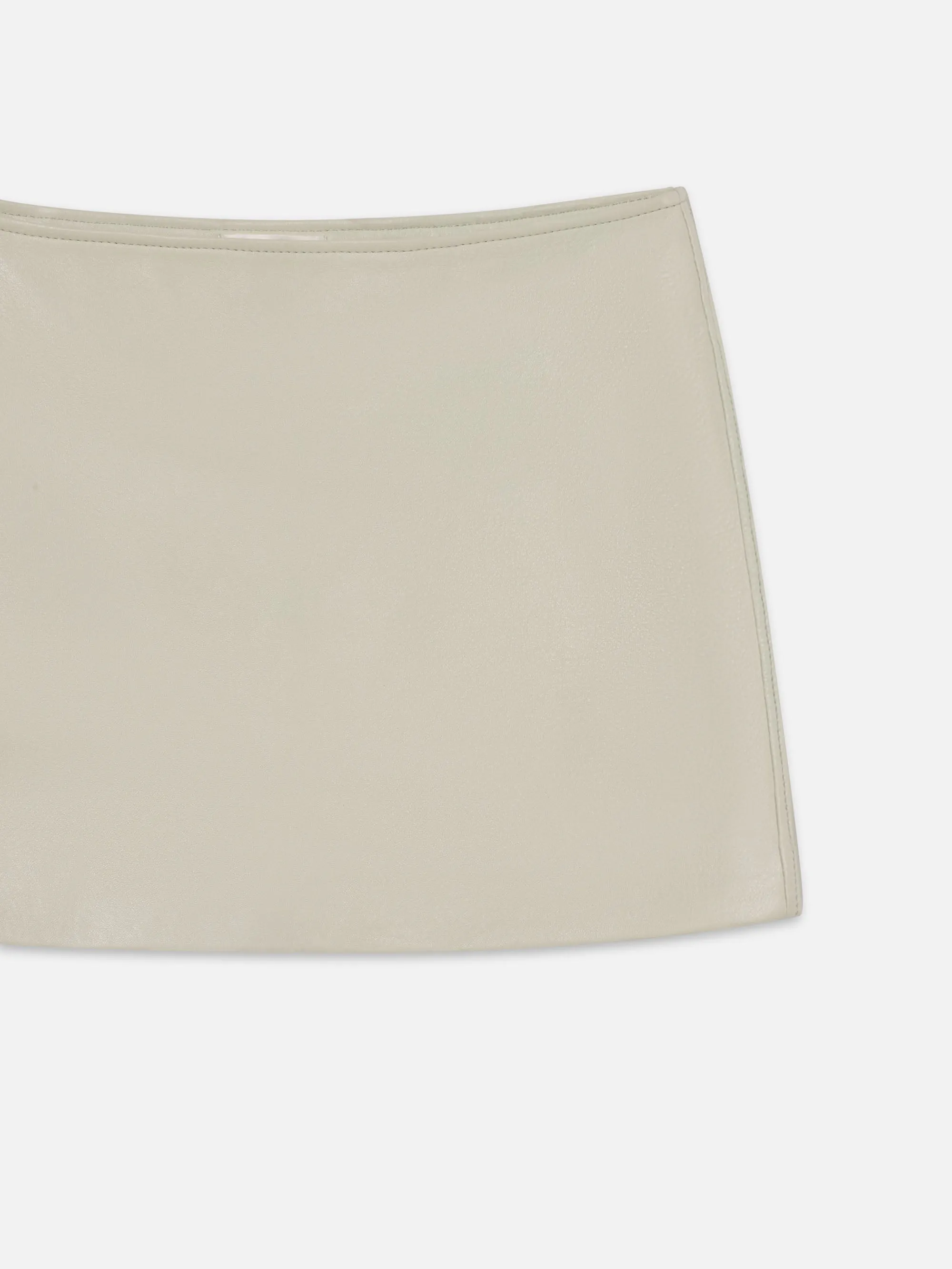 The Leather Mini Skirt -- Soft Mint Dream Base