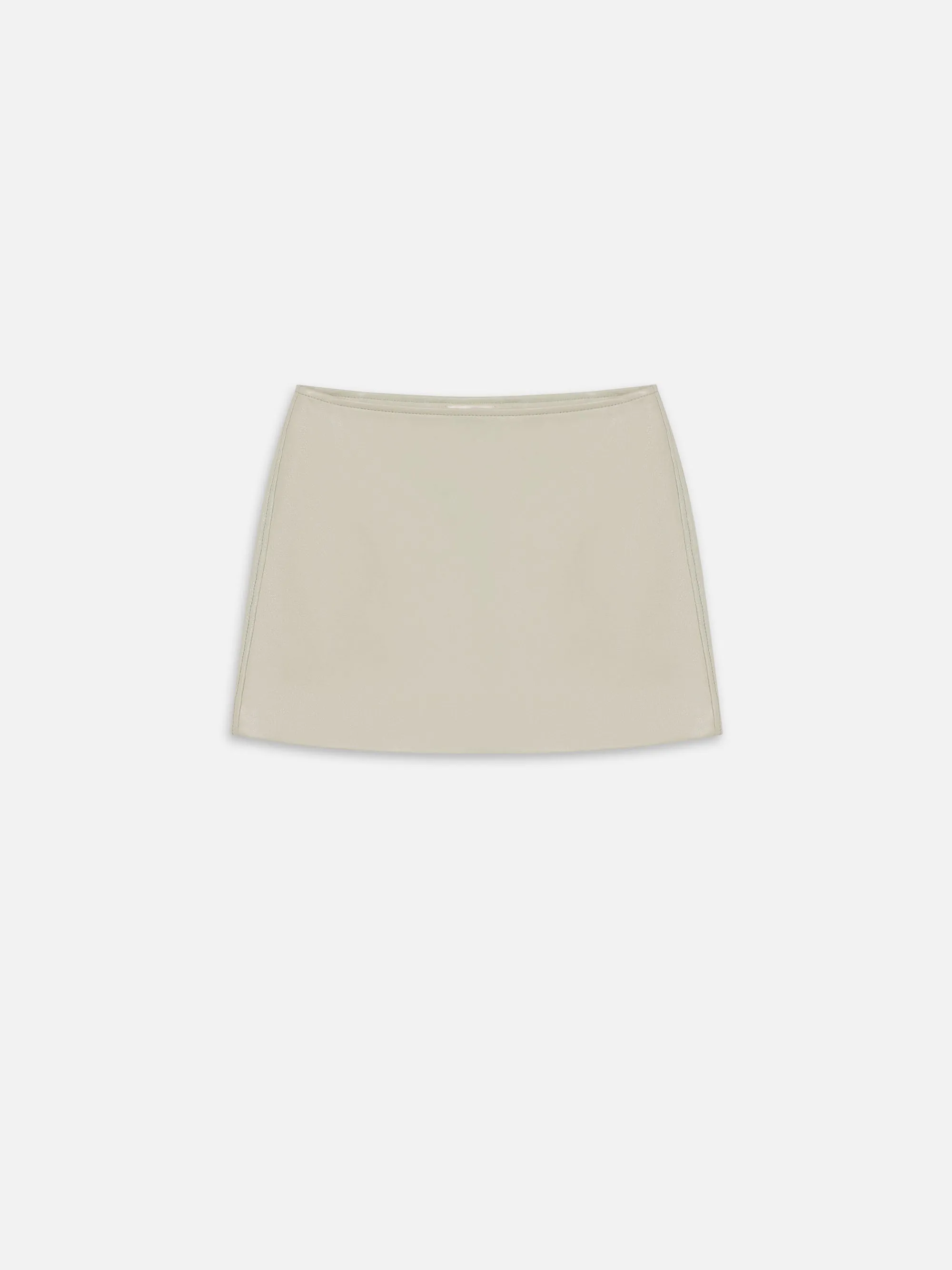 QuickDryDesign The Leather Mini Skirt -- Soft Mint
